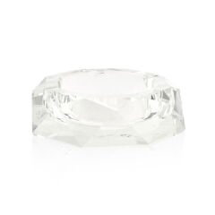 Deco Kristal Yuvarlak Küllük - Şeffaf - 10 cm
