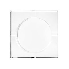 Deco Kristal Kare Küllük - Şeffaf - 10 cm