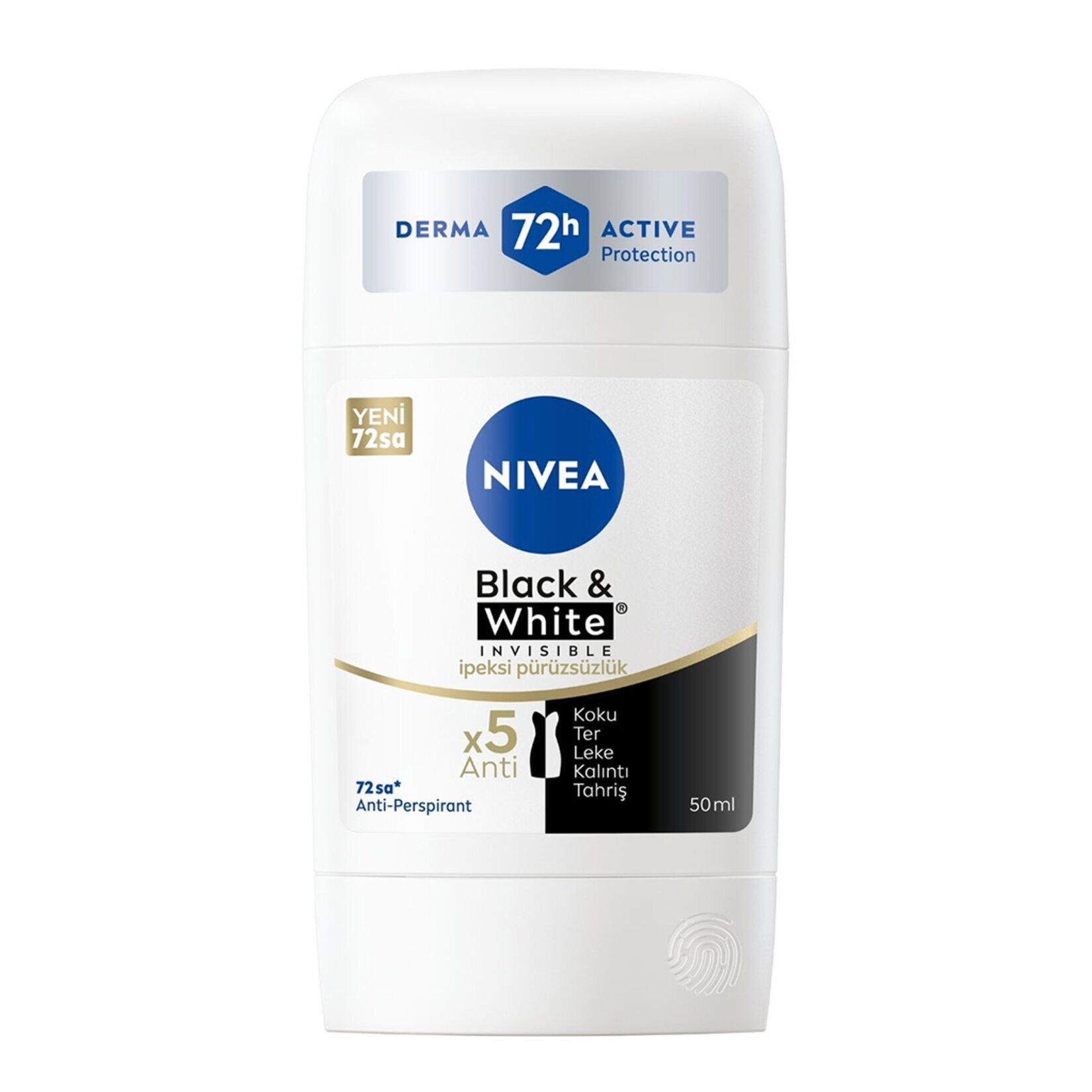 NIVEA Black  White Invisible İpeksi Pürüzsüzlük Stick 50ml