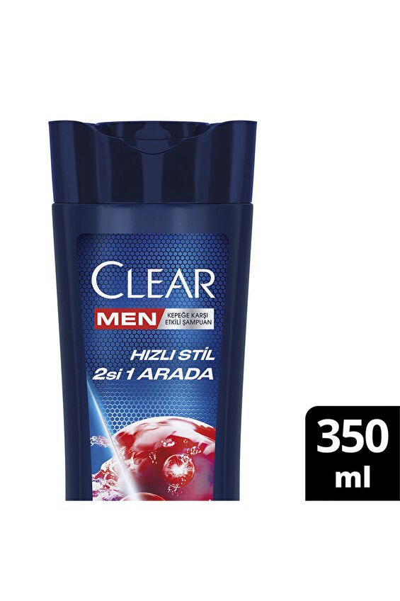 Clear Men Hızlı Stil 2in1 Şampuan 350 ml