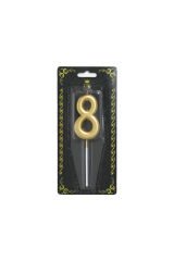 Rakam Mum 8 Numara Altın