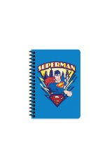 Superman A6 80 Yaprak Çizgili Spiralli Bloknot