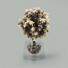 Dekor Yapay Top Ağaç - Asorti - 20x15 cm