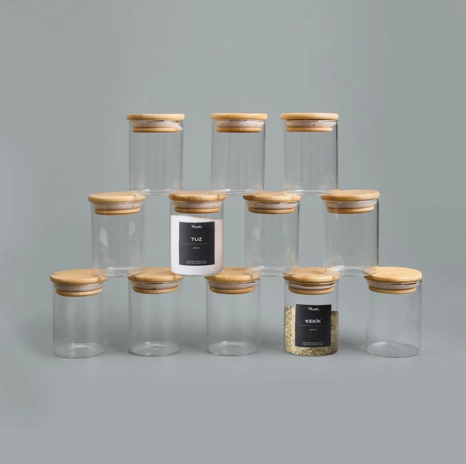 Eraldo 12'li Baharatlık - Açık Kahverengi / Şeffaf - 200 ml