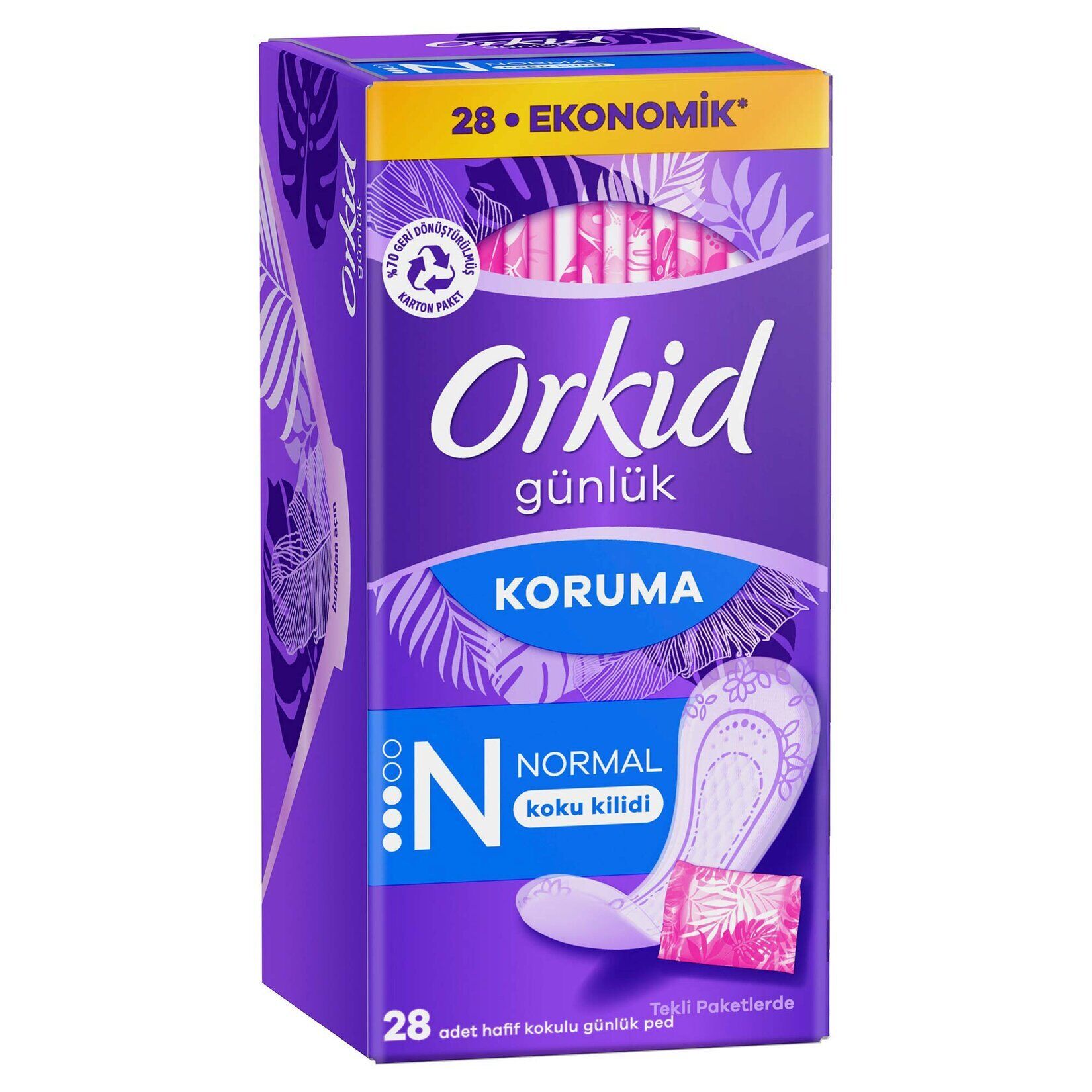 Orkid Pamuksu Yaprak Çanta Paket 28'li