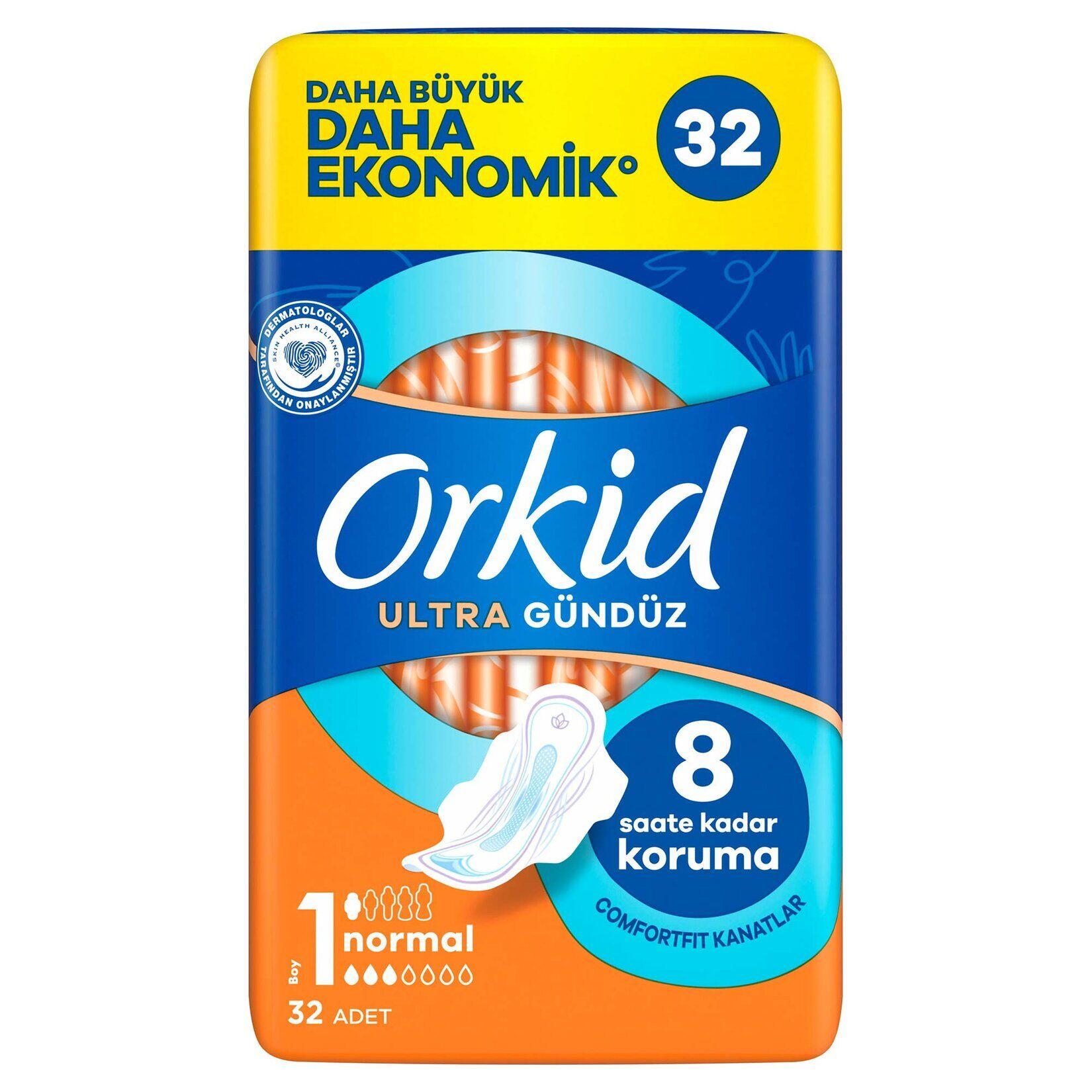 Orkid Ultra Ekstra 4'lü Paket Normal Ped 32'li