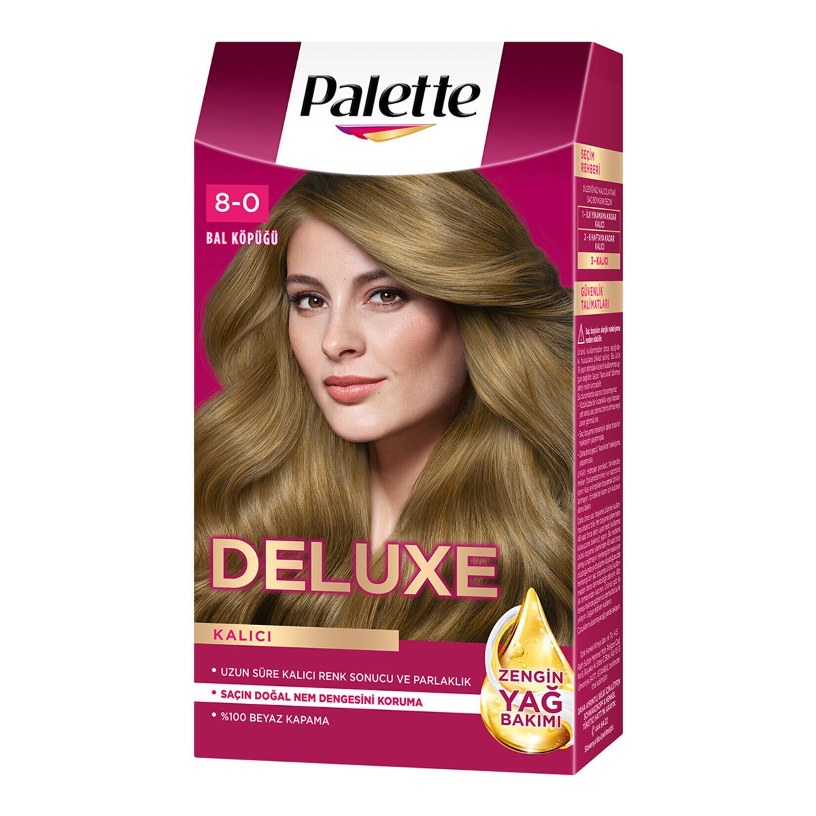 Palette Deluxe Saç Boyası Bal Köpüğü 8-0 115 ml