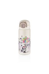 Diller D9252 Sevimli Panda Çift Kapaklı Çelik Termos 600 Ml