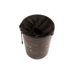 Ağzı Büzgülü Çok Amaçlı Qoja Kese Çamaşır Sepeti - Laundry Siyah - 40 lt