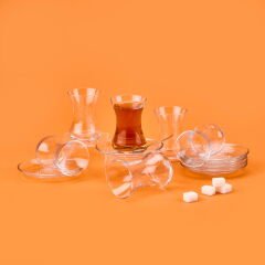 Demet 12 Parça Çay Seti - Şeffaf