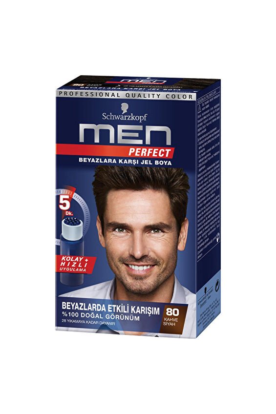 Men Perfect 80 Siyah Kahve Erkek Saç Boyası