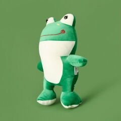 Soft Kurbağa Figürlü Yastık - Yeşil - 35x20 cm