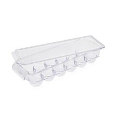 Kapaklı Yumurta Saklama Kabı - Şeffaf