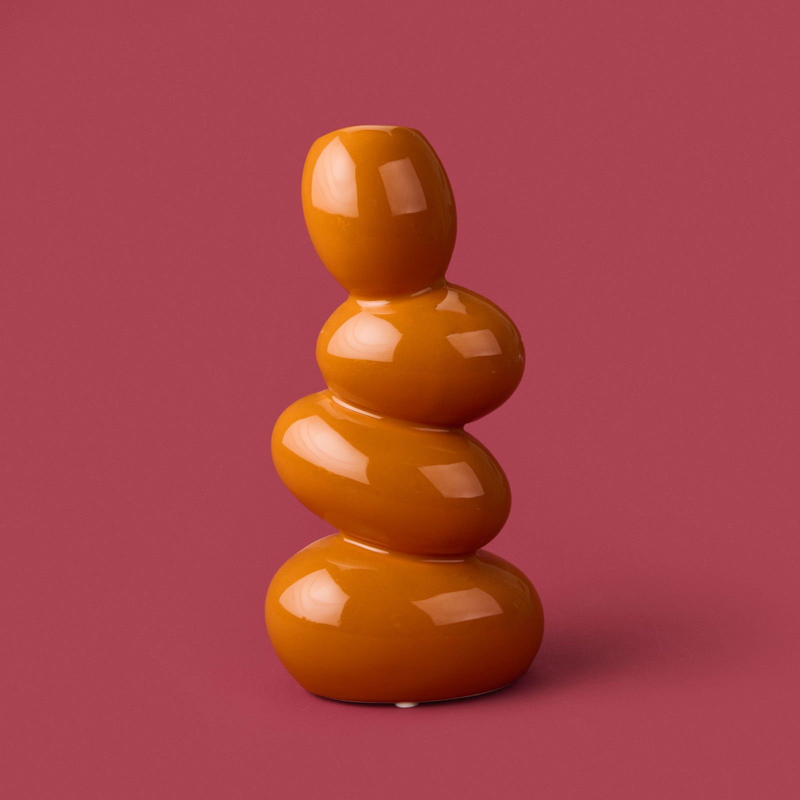 Deco Earthy Hues Vazo - Turuncu - 24 cm