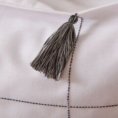 Soft Ethnic Çift Kişilik Nevresim Takımı - Beyaz