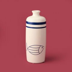 Deco Nautical Fun Vazo - Mavi / Beyaz - 27 cm