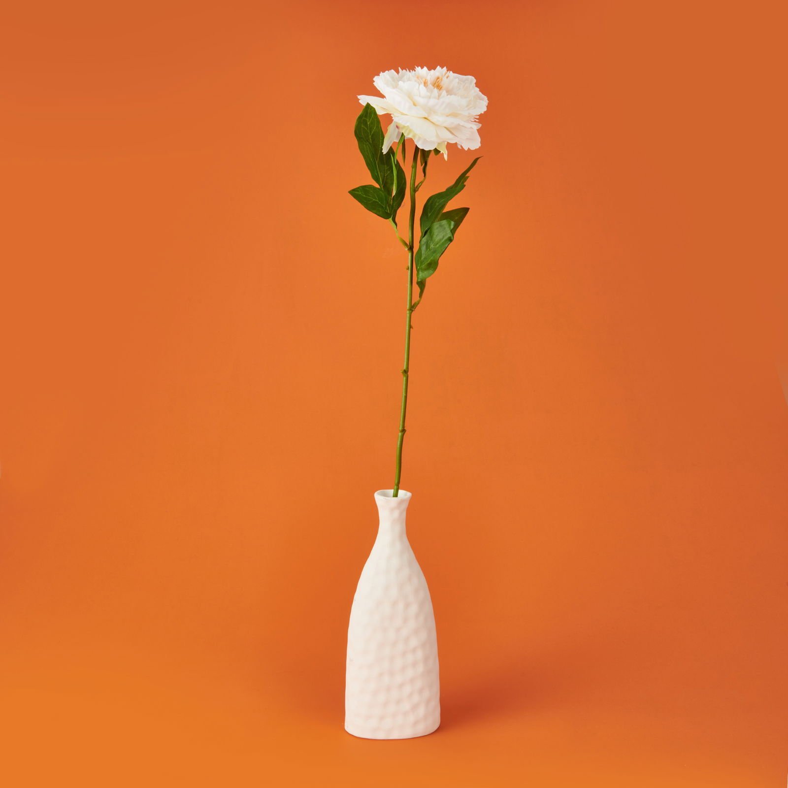 Şakayık Yapay Çiçek - Beyaz - 70 cm