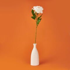Şakayık Yapay Çiçek - Beyaz - 70 cm