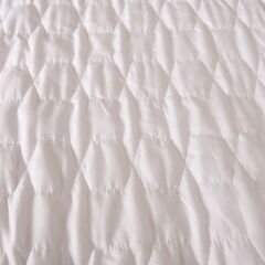 Soft Kapitoneli Sıvı Geçirmez Fitted Çift Kişilik Alez - Beyaz - 160x200 cm