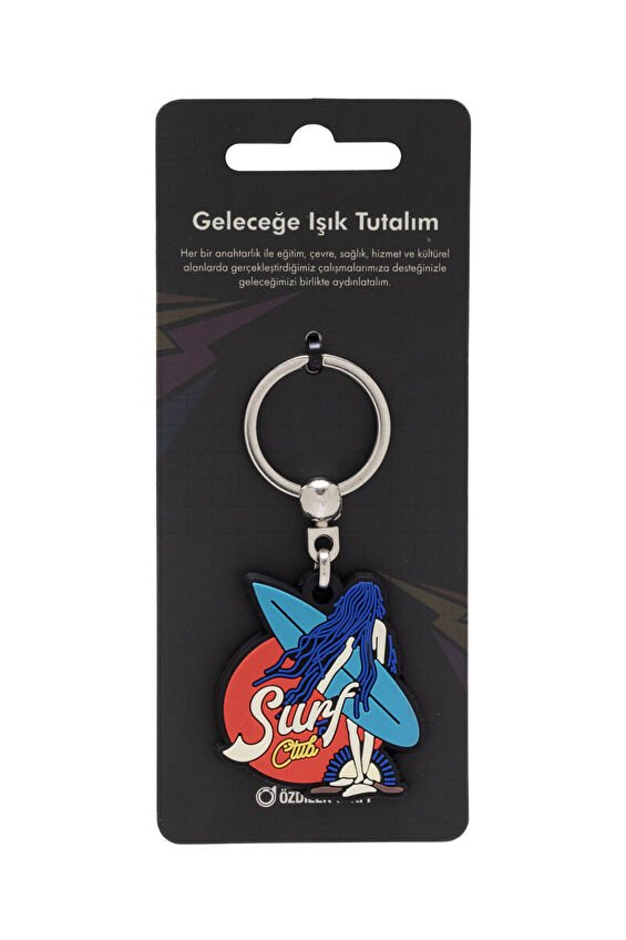 Anahtarlık Silikon Retro Surf