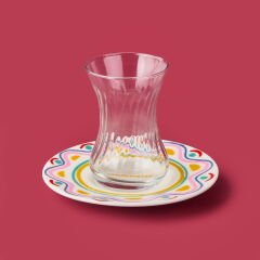Kitchen Magique Çay Tabağı - Renkli - 13 cm