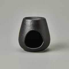 Deco Enyo Seramik Buhurdanlık - Mat Siyah - 11 cm