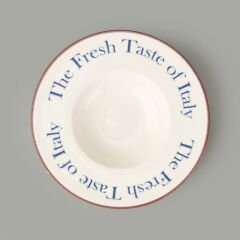 Kitchen The Fresh Taste Porselen Makarna Tabağı - Renkli - 26 cm