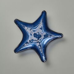 Dekoratif Hasır Deniz Yıldızı Tabak - Asorti - 20 cm