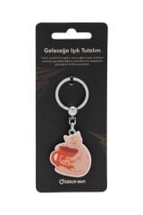 Anahtarlık Damla Fincana Sarılan Kedi