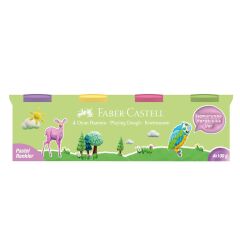 Faber Castell Bls Oyun Hamuru Pastel Renkler 4 x 100