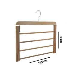 Ahşap Katlı Pantolon Askısı