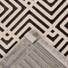 Soft Vulga Halı - Antrasit - 80x150 cm