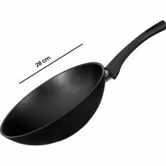 Milas Wok Tava - Siyah - 28 cm
