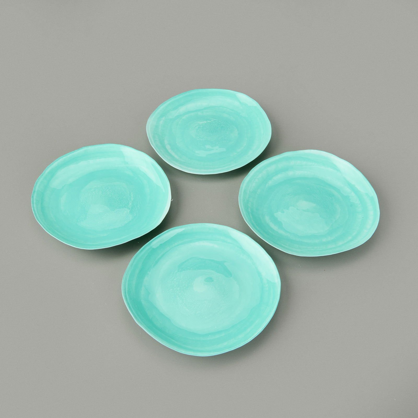 Kitchen Kronos 4'lü Tabak - Mavi - 16 cm