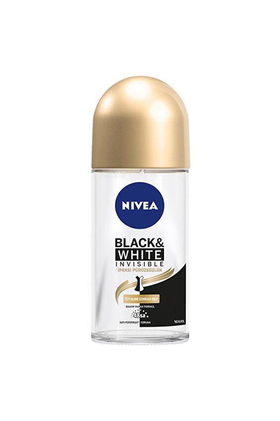 Nivea Roll-On Invisible BlackWhite İpeksi Pürüzsüzlük 50 ml