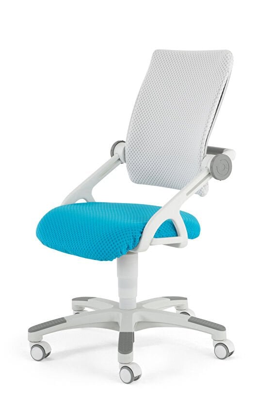 Creo Mobili Sirius Sandalye Mavi Beyaz Srsan-5