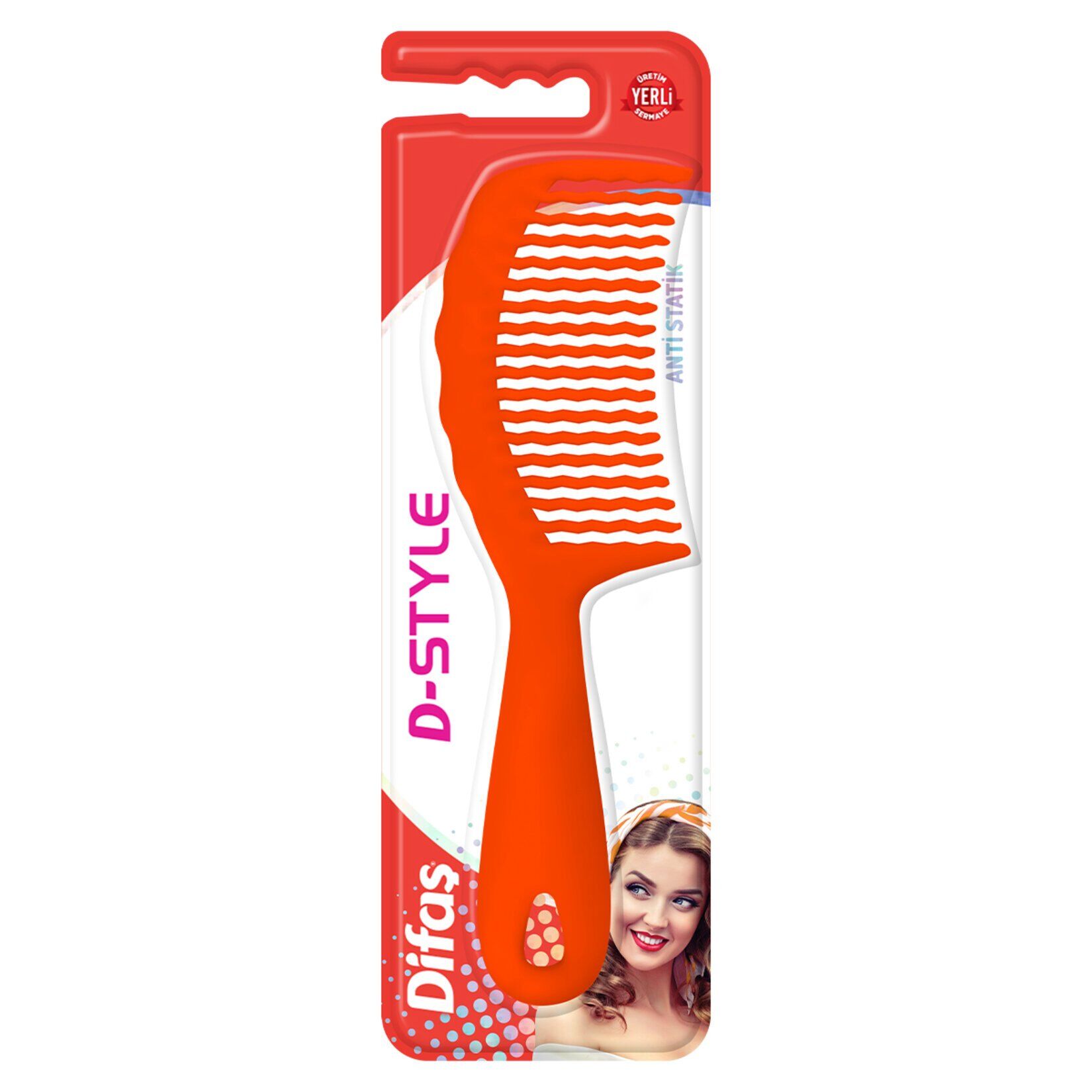 Difaş D-style Saplı Zigzag Tarak 2014