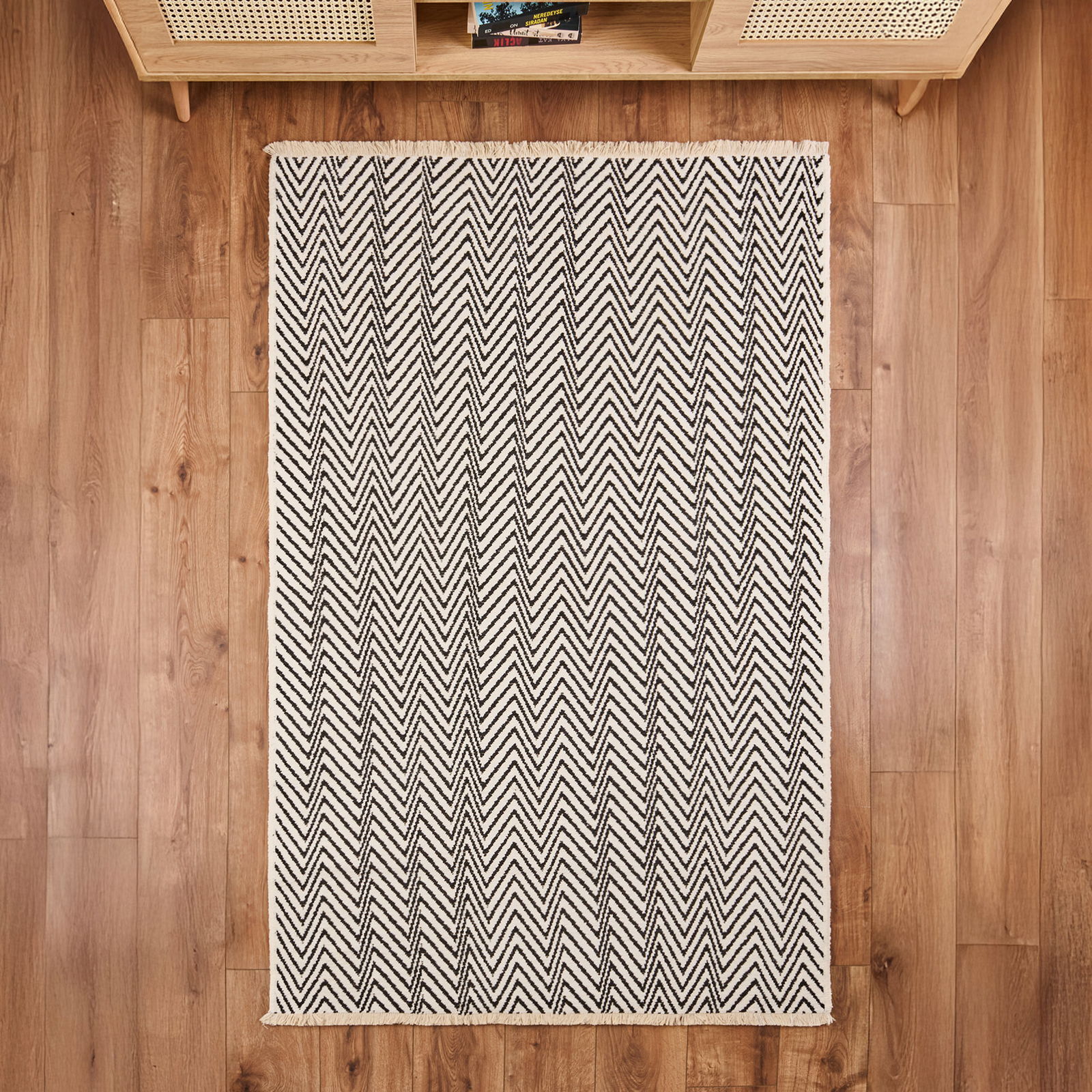 Soft Pirn Halı - Siyah - 120x180 cm