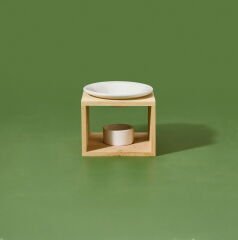 Natürel Buhurdanlık - Bej / Beyaz - 8 cm