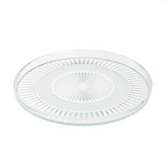Elena Cam Tabak - Şeffaf - 16 cm