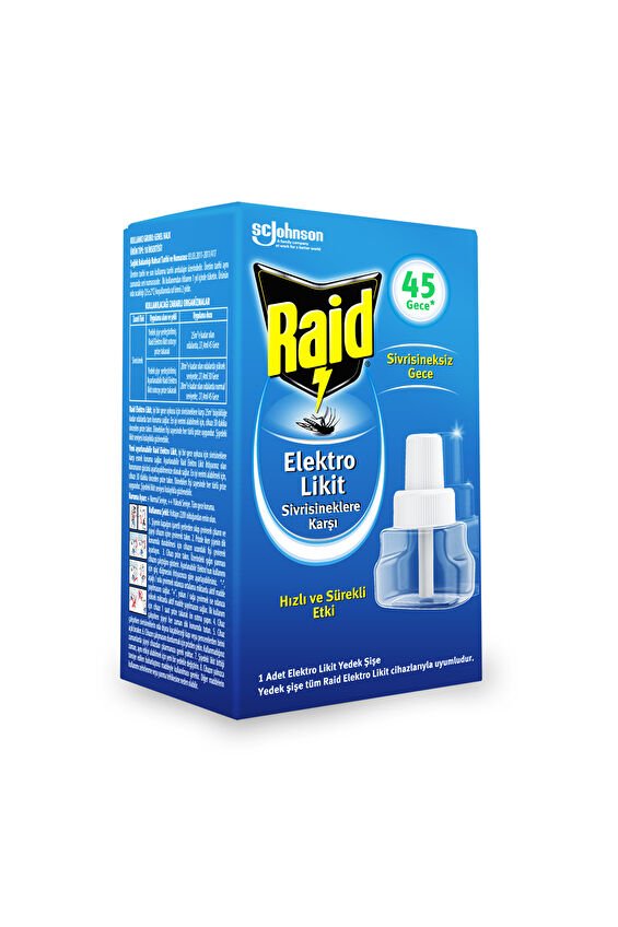 Raid Sinekkovar 45 Gece Sistem 27 ml Yedek