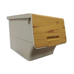 Bambu Görünümlü Tekerlekli Organizer - 12 lt