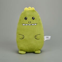 Soft Dinozor Figürlü Yastık - Yeşil - 30x33 cm