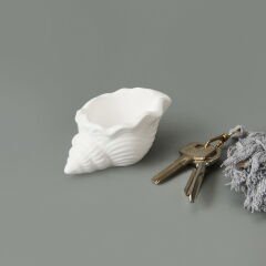 Deco Nautilius Dekor - Beyaz - 10 cm