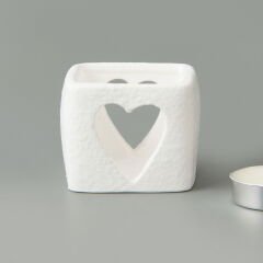 Deco Star Mumluk - Beyaz - 6x6 cm