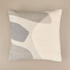 Soft Zarmine Kırlent - Ekru / Gri - 40x40 cm