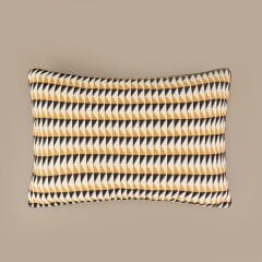 Soft Lalbahar Kırlent - Ekru / Siyah - 40x60 cm