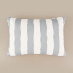 Soft Line Kırlent - Ekru / Gri - 40x60 cm