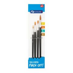 Fly Neon Fırça Seti 4'lü (2-4-6-8 No)