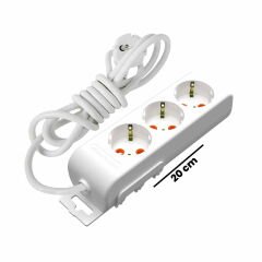 Ri Tech 3'lü Topraklı Grup Priz - 2 mt